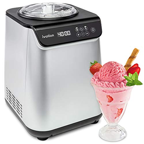 Ivation Automatic Ice Cream Maker with Built-in Compressor