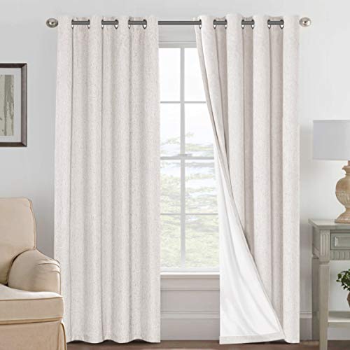 Ivory Blackout Curtains for Bedroom