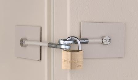 Ivory Fridge Door Lock Kit - NO Padlock