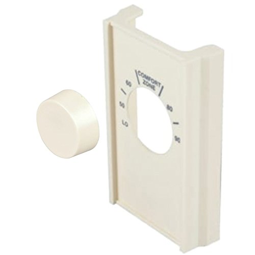 Ivory Thermostat Cover with Knob Set