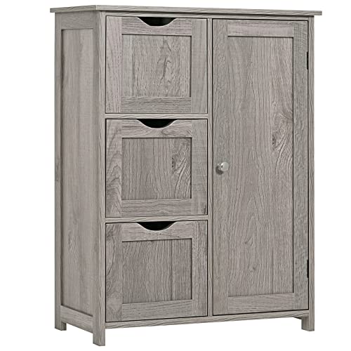 Iwell Floor Storage Cabinet with Adjustable Shelf