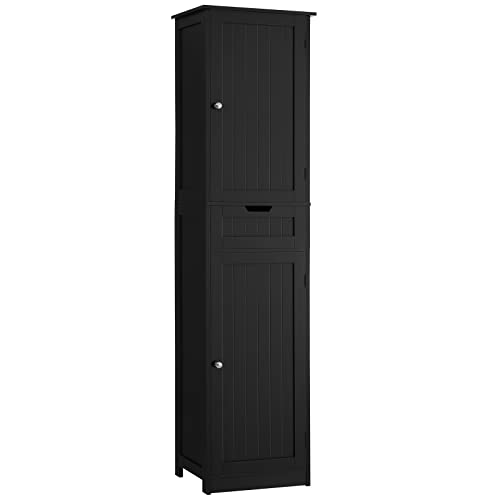 IWELL Tall Bathroom Storage Cabinet with Adjustable Shelves