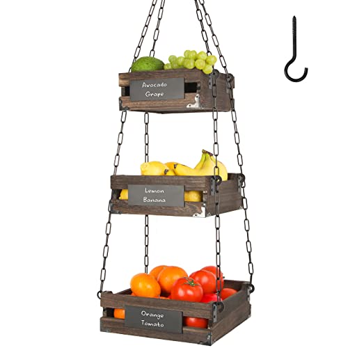 J JACKCUBE DESIGN Hanging Fruit Basket