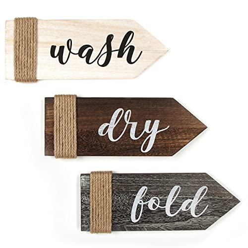 J JACKCUBE DESIGN Laundry Room Wall Art Set