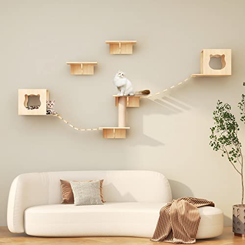 Jachee Cat Wall Shelves