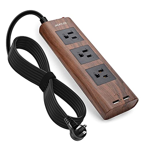 JACKYLED Power Strip Tower with Wireless Charger Surge Protector Electric  Outlet, Surge Power Protector