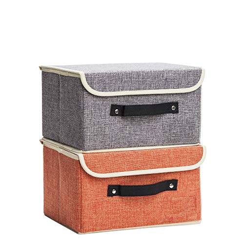Jane's Home Collapsible Cube Storage Basket with Handle