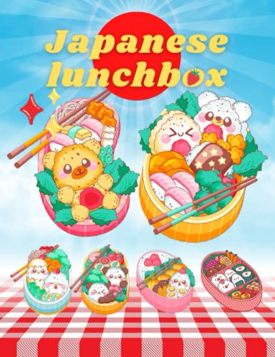 Japanese Bento Lunch Box Coloring Book for Kids