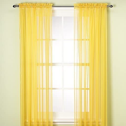 Jasmine Linen Sheer Window Curtains