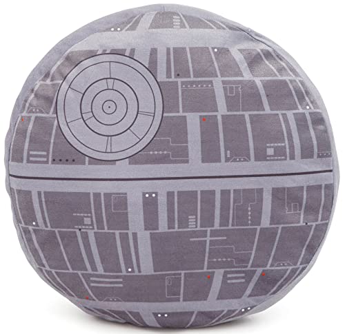 Star Wars Death Star Shaped Plush Pillow - 13 Inches