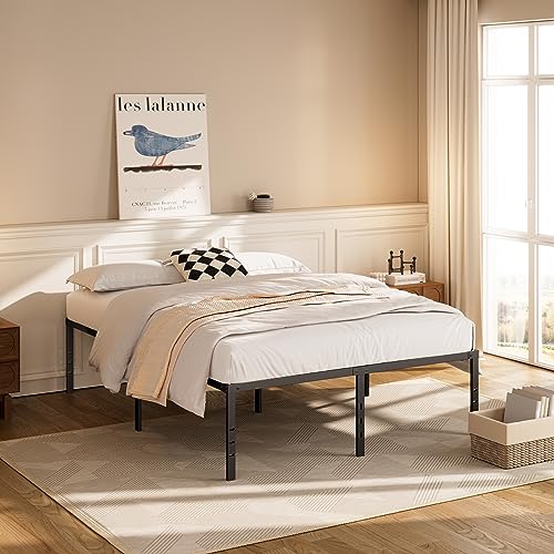 Jebosam 18 inch High Bed Frame Queen Size