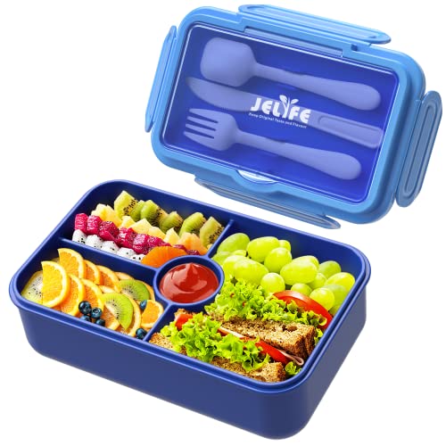 Genteen Premium Kids Lunch Box - Kids Chill Bento Box with 3 Compartments  and Removable Ice Pack for Measl and Snacks,Toddler Lunch Box for