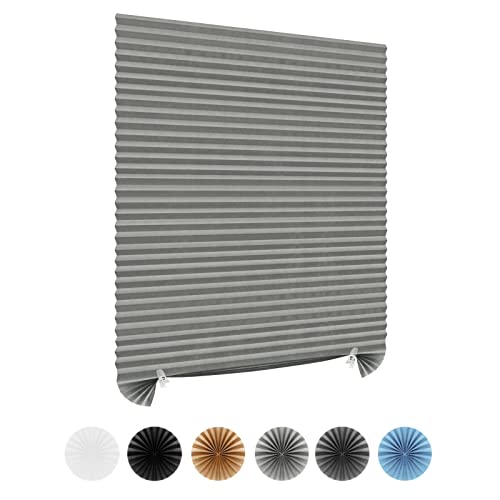 Jlong Temporary Window Blinds - Blackout Pleated Paper Blinds