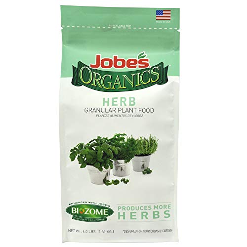 Jobe’s Organics 09127, Granular Plant Food, For Herbs, 4lbs