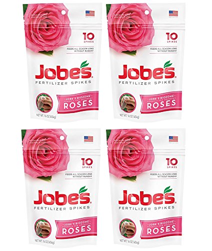 Jobe's Rose Fertilizer Spikes - Time Release for Flowering Shrubs
