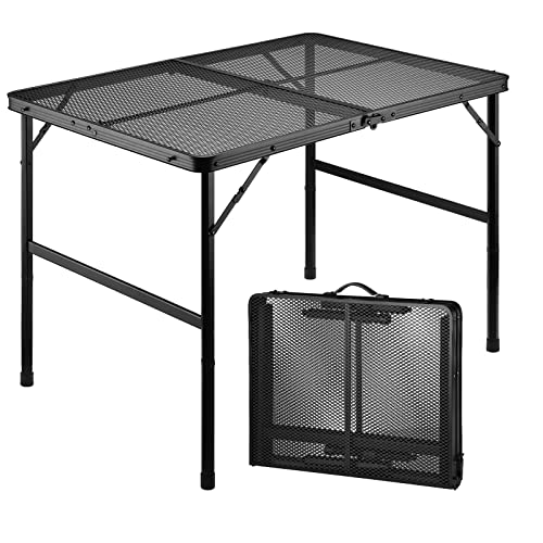 JOFTIX 3 ft Camping Table with Adjustable Height & Lightweight Design