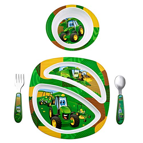 John Deere's Dinnerware Set - Toddler Plates and Bowls Set