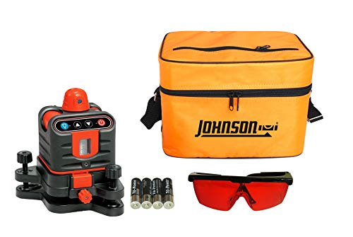 Johnson Level & Tool 40-6502 Manual-Leveling Rotary Laser, Red, 1 Laser, Large