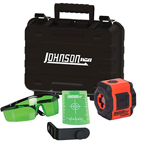 Johnson 40-6601 Self-Leveling Cross-Line Laser Kit with GreenBrite Technology