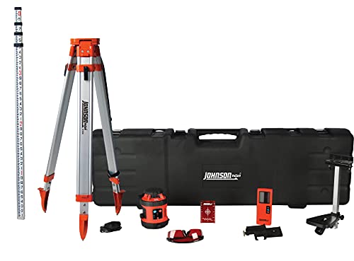 Johnson Self-Leveling Rotary Laser System with Hard Case Kit