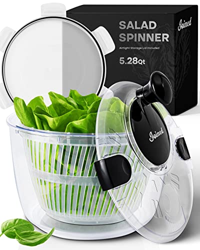 5.28 Qt Multi-Use Salad Spinner with Lid and Colander