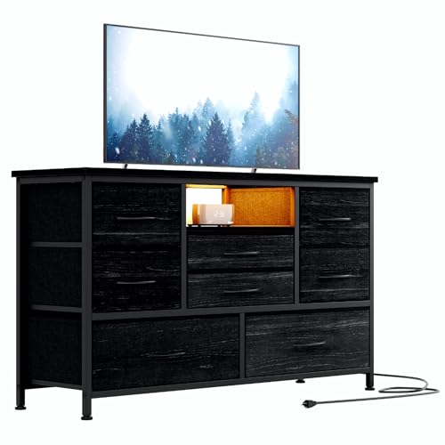 Jojoka 8 Dresser TV Stand with Power Outlet & LED