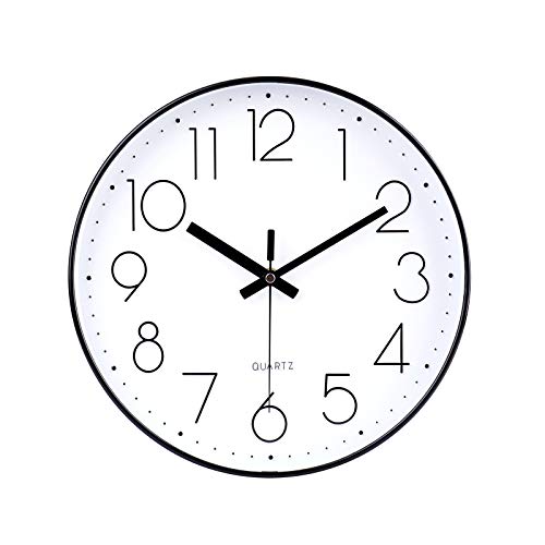 jomparis 12 Inch Modern Wall Clock