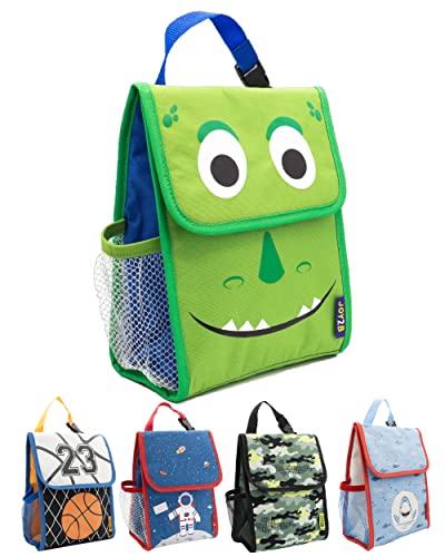 JOY2B Insulated Dino Lunch Bag Kids with Water Bottle Holder
