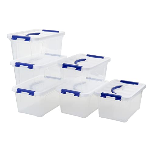 Joyeen 6 Quart Plastic Storage Boxes