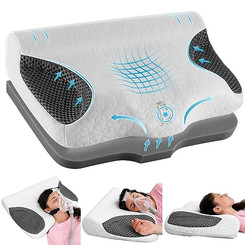 Joynox Cervical Memory Foam Neck Pillow for CPAP Sleeper