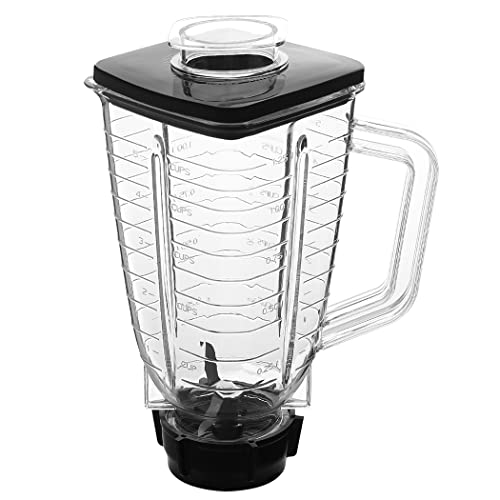 5-Cup Square Plastic Jar with Lid for Oster Blenders - Clear