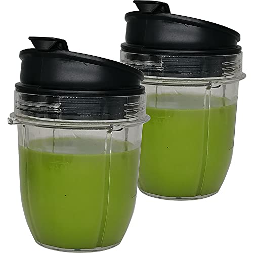 Joystar Bullet Replacement Cups - 12oz Cup with Lid for Nutri Ninja Pro Series