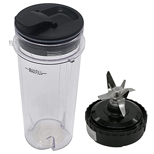 Joystar Replacement 16-Ounce Cup with Lid for Nutri Ninja