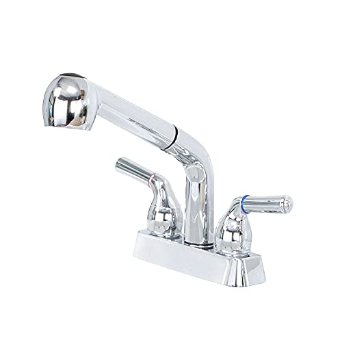 JS Jackson Supplies Dual Handle Pull Out Faucet