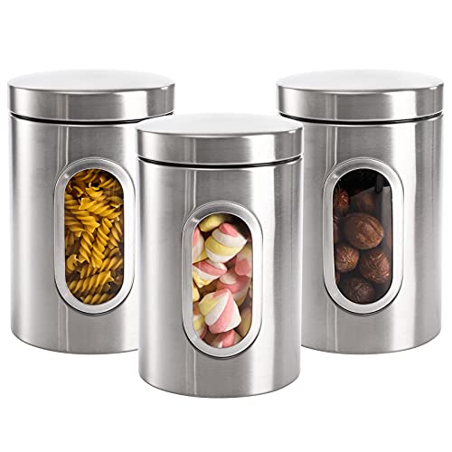 Jucoan Stainless Steel Kitchen Canisters