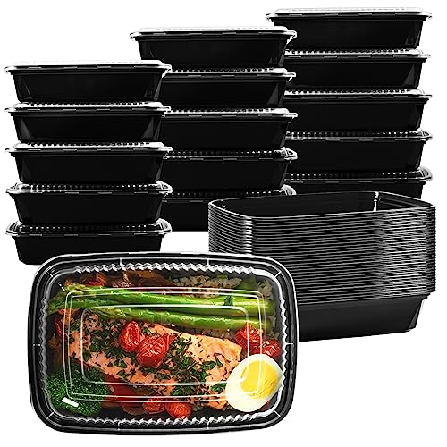 JUJEKWK Meal Prep Containers 32oz 50pack
