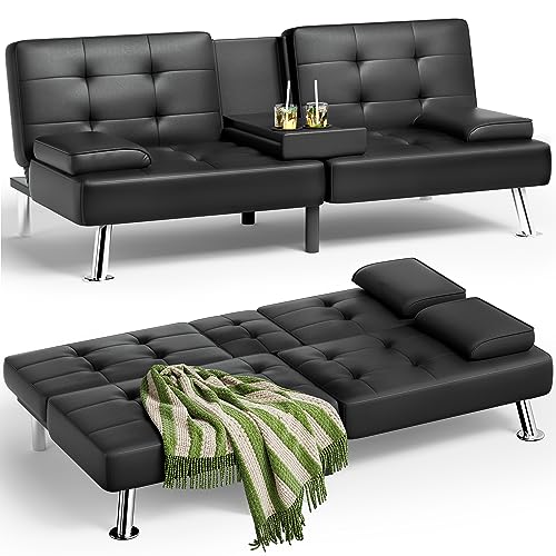JUMMICO Convertible Folding Futon Sofa Bed