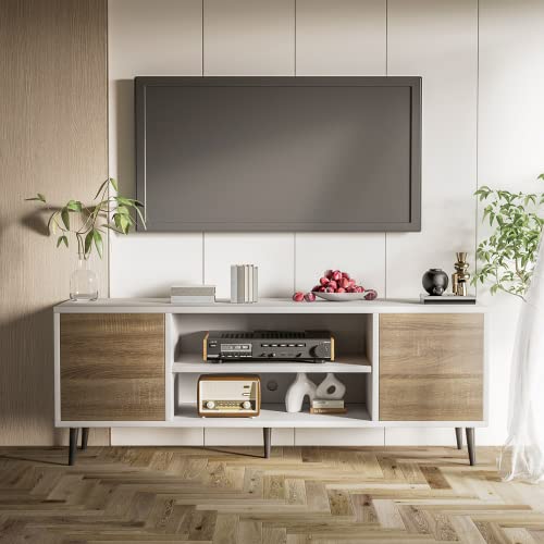 JUMMICO Mid-Century Modern TV Stand