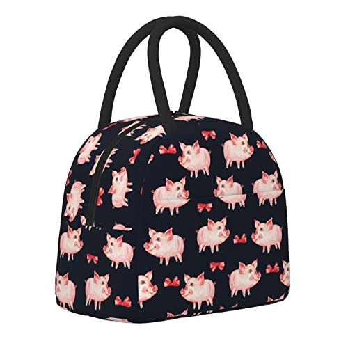 JUNIKIQIN Lunch Bag - Cute Insulated Cooler for Work Office Picnic