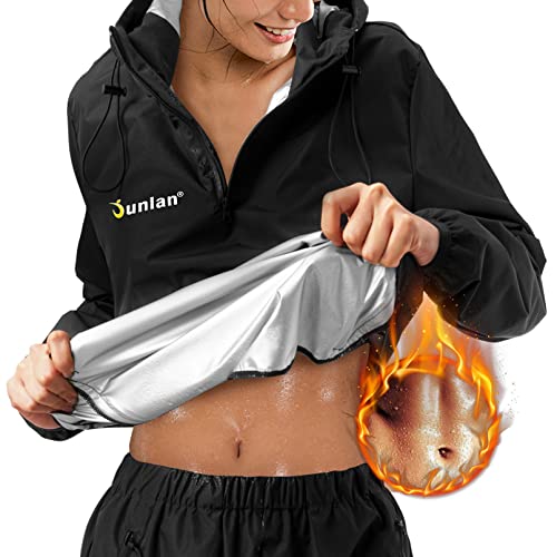 Junlan Women's Sauna Suit for Sweaty Workouts