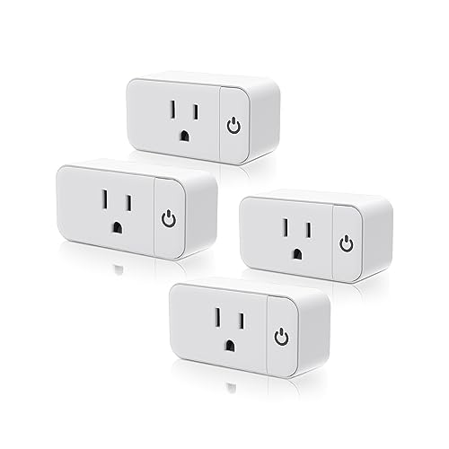 JUNLIT Mini Smart Plug - Smart Outlet Compatible with Alexa and Google Assistant
