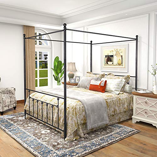 JURMERRY Canopy Bed Frame
