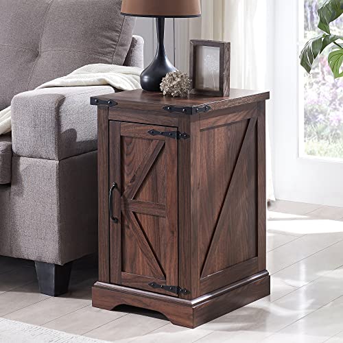 JXQTLINGMU Nightstand with Charging Station