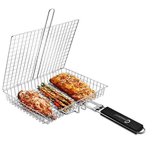 JY COOKMENT Grill Basket Stainless Steel