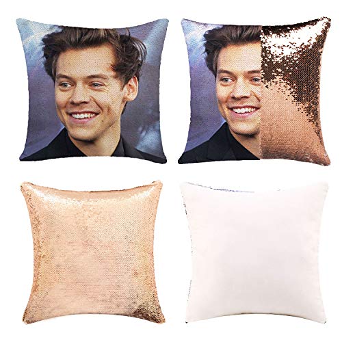 K T One Dwight Mask Mermaid Sequins Pillow Cover