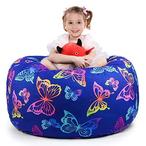 KABOER Kids Bean Bag Cover: Storage Solution for Stuffed Animals
