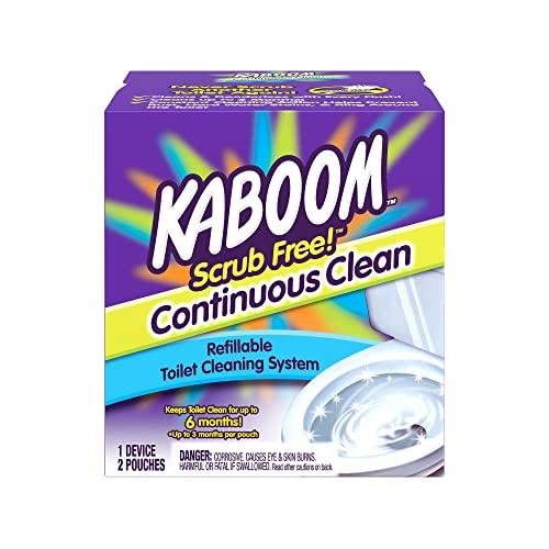 Kaboom Scrub Free! Toilet Cleaner System with 2 Refills