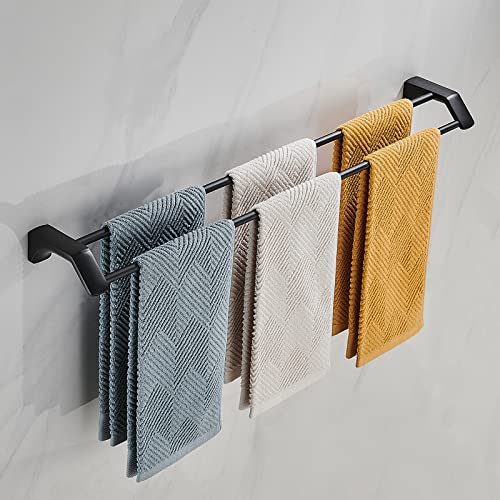KAHANG Double Towel Bar, 32 Inch Stainless Steel Towel Rack