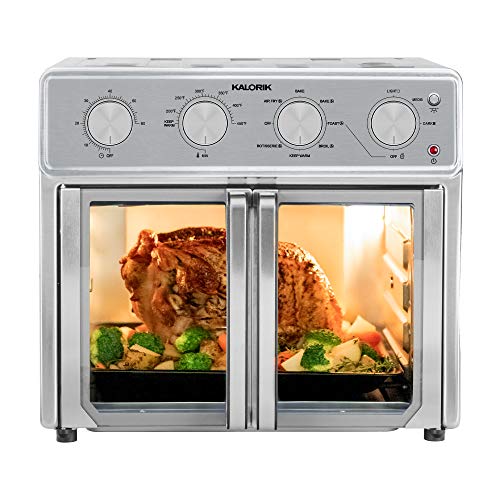 Kalorik MAXX® 9-in-1 Air Fryer Oven, 26 Quart Stainless Steel Combo