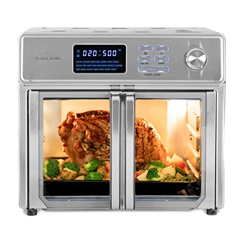  OIMIS Air Fryer Toaster Oven, 32QT Toaster Oven 21-in-1 Extra  Large Countertop Convection Rotisserie Oven Patented Dual Air Duct System  with 6 Accessories Recipes Black : Home & Kitchen